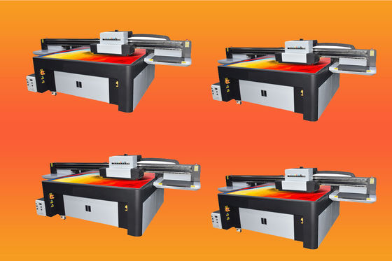Máy in UV khung thép bằng in màu trắng kép và mực UV môi trường LED